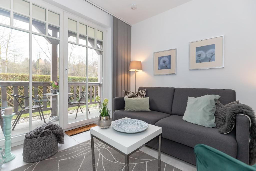 Χώρος καθιστικού στο Ostseewelle Wohnung 03