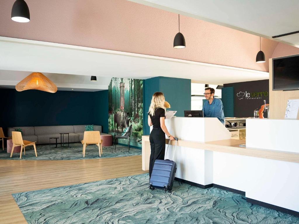 Posezení v ubytování ibis Styles Lille Neuville en Ferrain