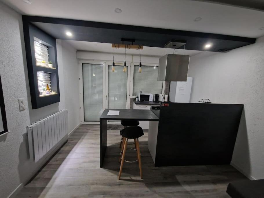 Kuchyň nebo kuchyňský kout v ubytování Logement Atypique & Parking GRATUIT