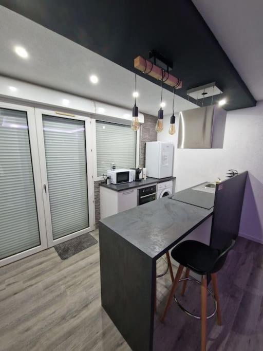 Kuchyň nebo kuchyňský kout v ubytování Logement Atypique & Parking GRATUIT