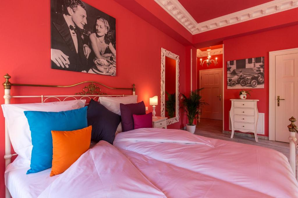 Voodi või voodid majutusasutuse Grande Albergo Giancarlo toas