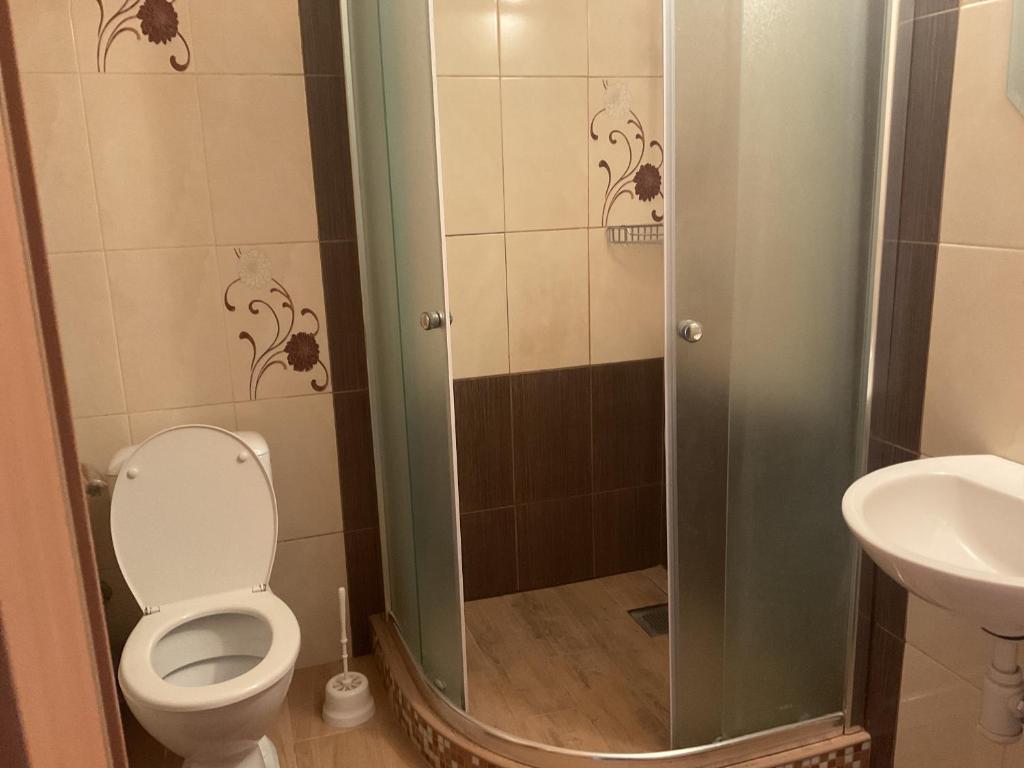 Koupelna v ubytování Homestay Renata