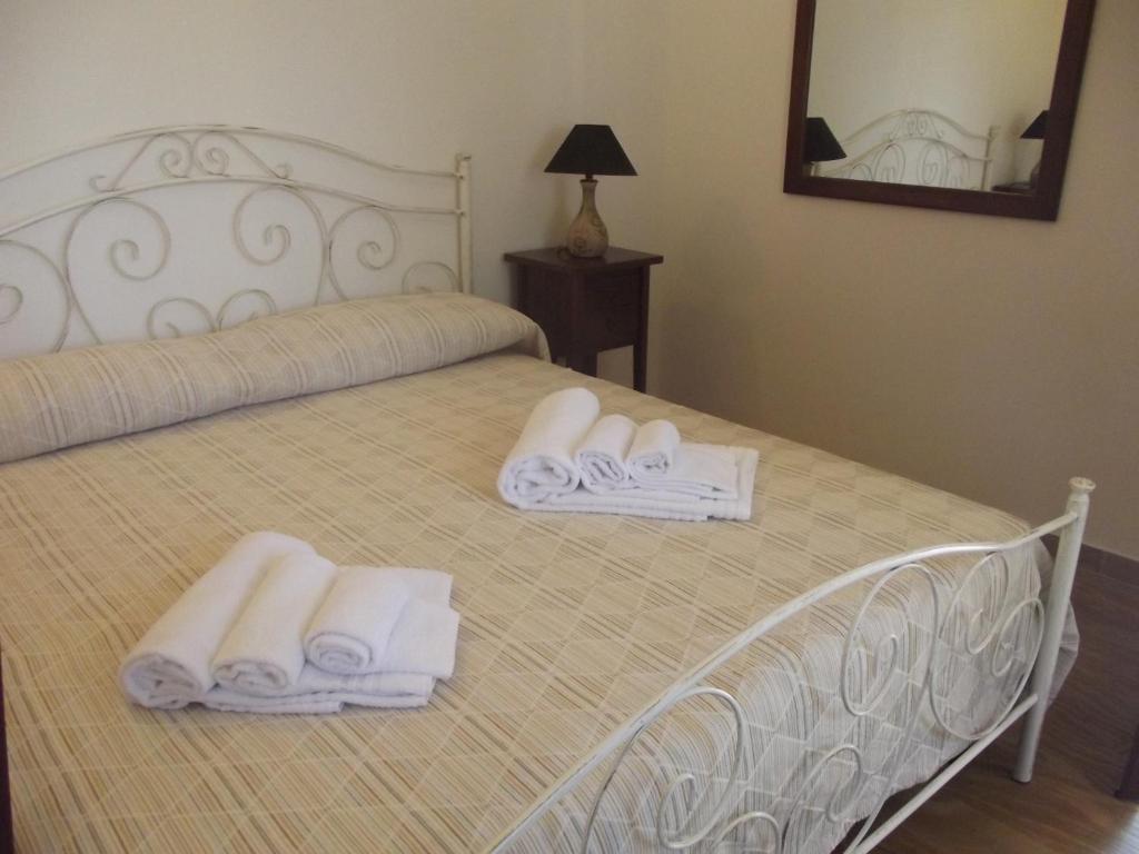 Postel nebo postele na pokoji v ubytování Agriturismo Zio Zac
