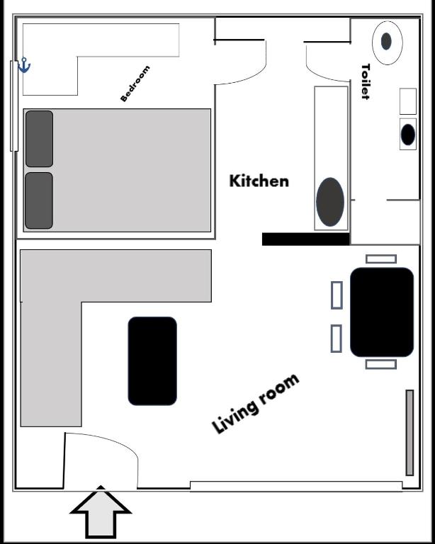 Půdorys ubytování Apartman Sen's