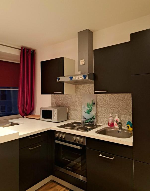 Kuchyň nebo kuchyňský kout v ubytování Rentcenter79_2