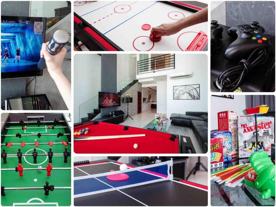 XBox, Karaoke, Foosball, PoolTable, IceHockey, Ping Pong, Board Games
