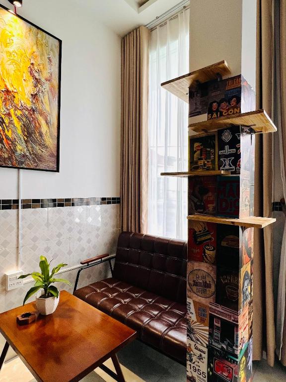 Khu vực ghế ngồi tại AN Homestay Phan Thiết