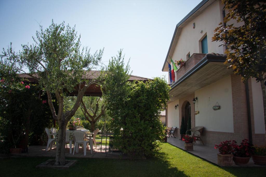 Zahrada ubytování P&P Assisi Camere