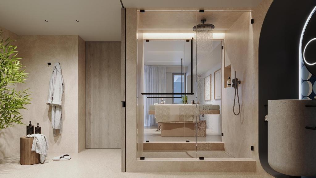 A bathroom at Hotel Senia - Onar Hotels Collection