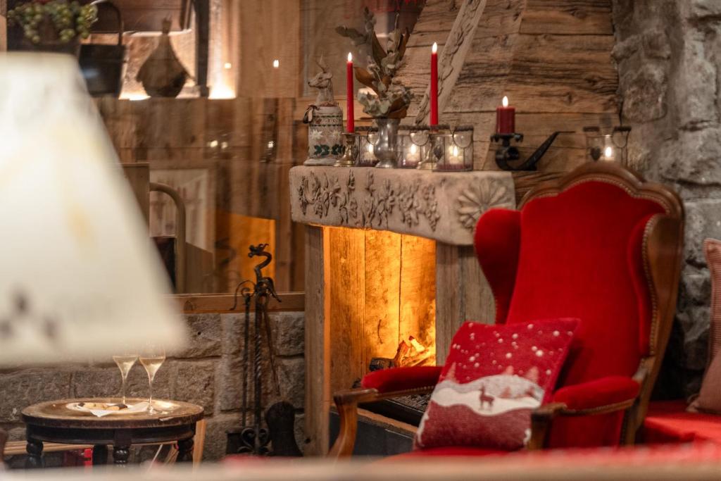 Posezení v ubytování Hotel Aran La Abuela