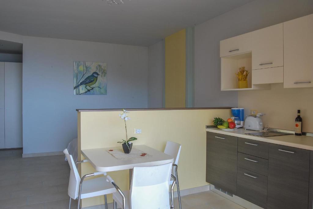Η κουζίνα ή μικρή κουζίνα στο Residence Usignolo