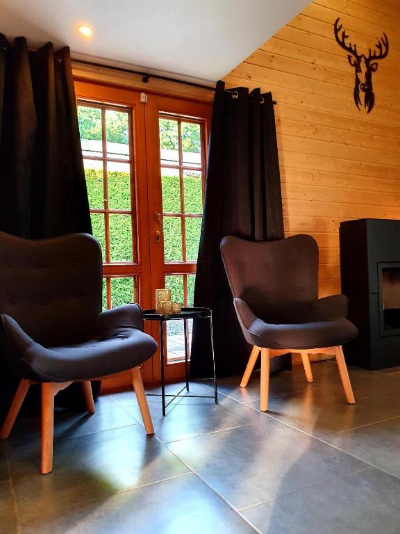 Posezení v ubytování Chalet Mésange