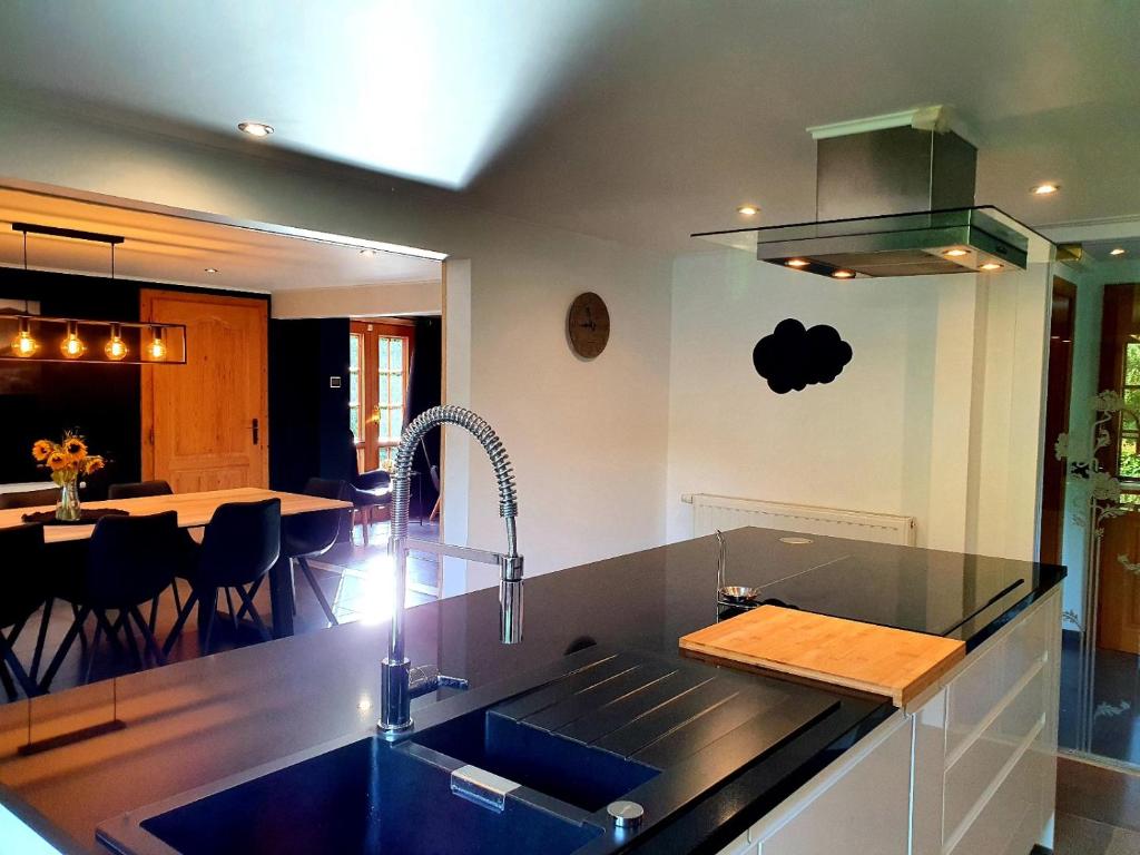 Kuchyň nebo kuchyňský kout v ubytování Chalet Mésange