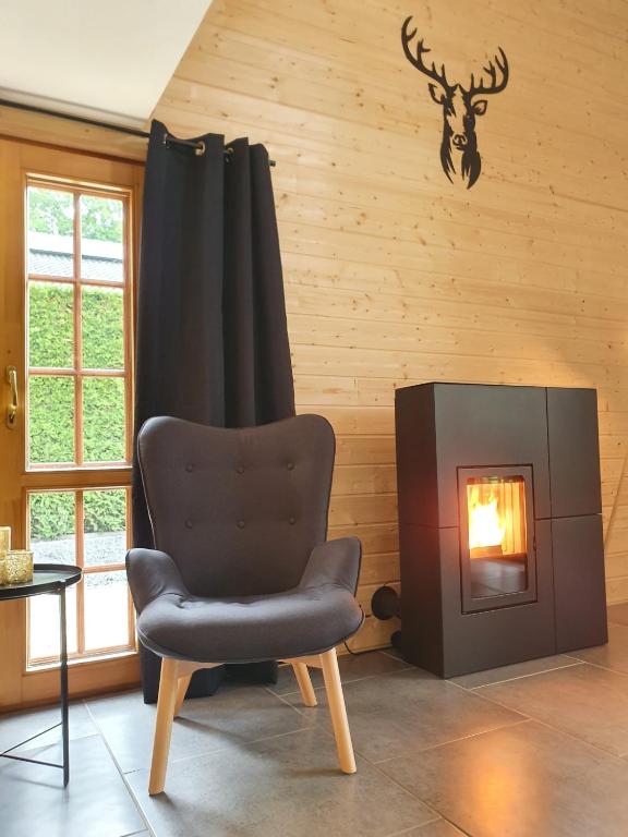 Posezení v ubytování Chalet Mésange