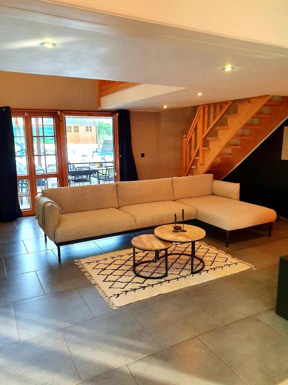 Posezení v ubytování Chalet Mésange