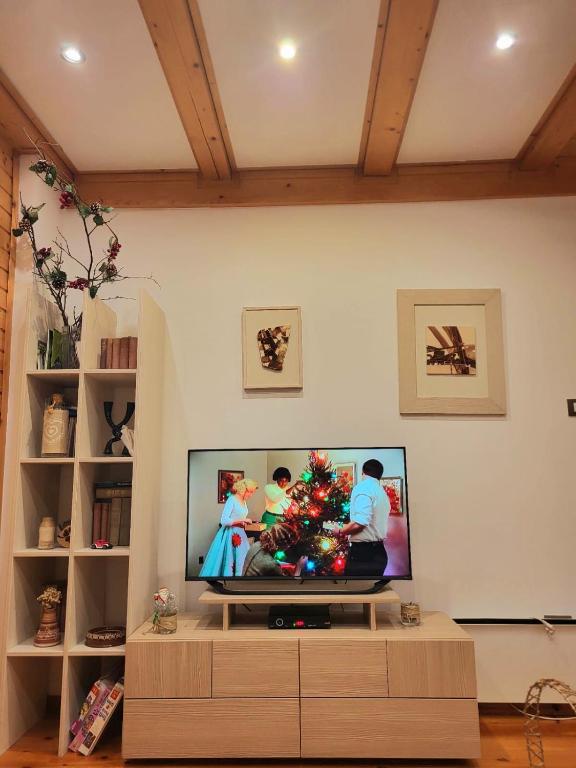 TV a/nebo společenská místnost v ubytování Lodge Breza Lux
