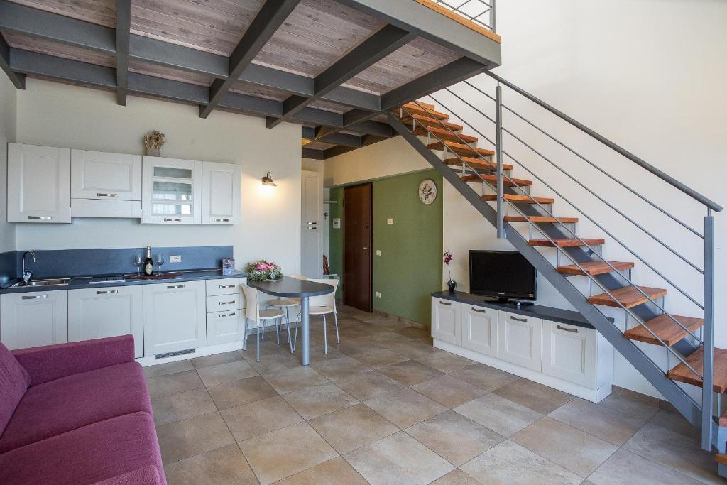 Η κουζίνα ή μικρή κουζίνα στο Residence Usignolo