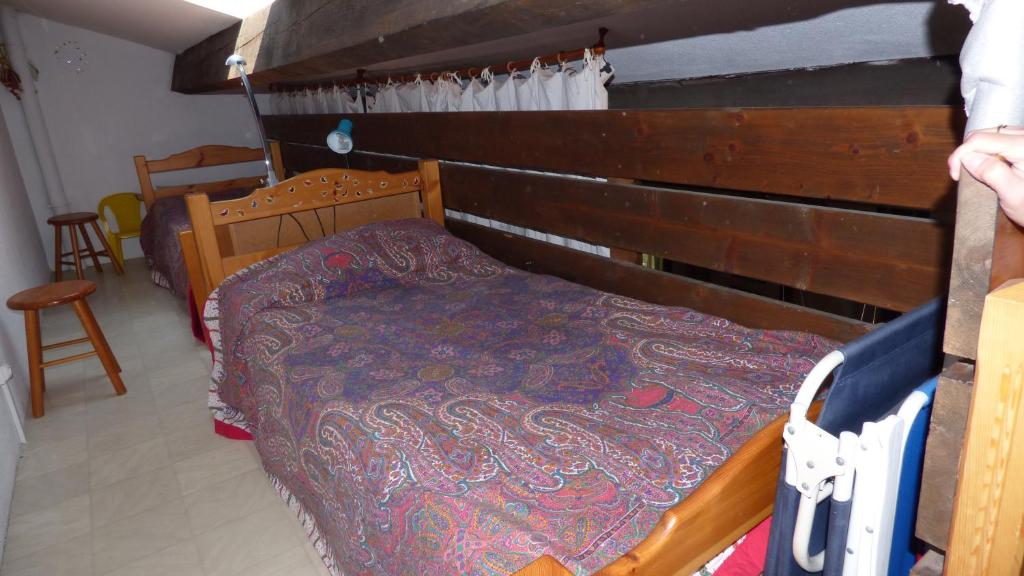 Uma ou mais camas em beliche em um quarto em Pavillon Studio Mezzanine, Les Patios de la Plage, Saint Pierre la Mer