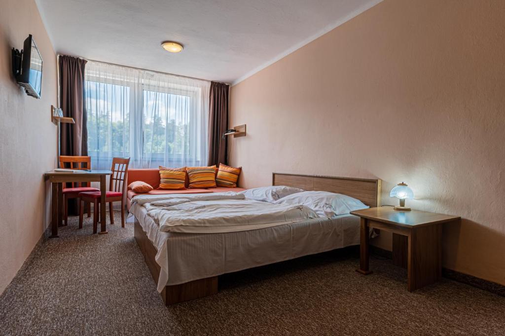 Postel nebo postele na pokoji v ubytování Grand Hotel rooms