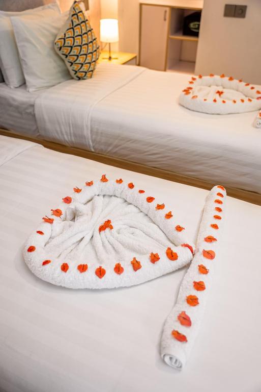 Postel nebo postele na pokoji v ubytování Holiday Crib