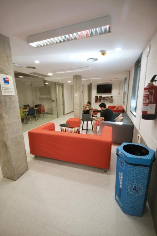 Zona de estar de Scout Madrid Hostel