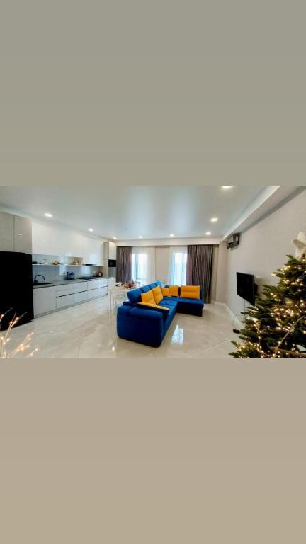 Postel nebo postele na pokoji v ubytování D-S Apartament in Kutaisi