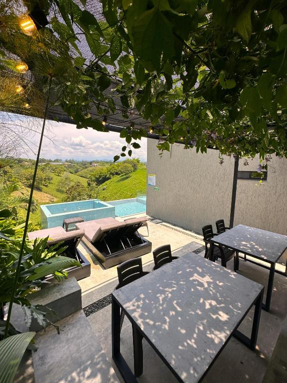 Bazén v ubytování Eco Hotel La Colina Mirador nebo v jeho okolí