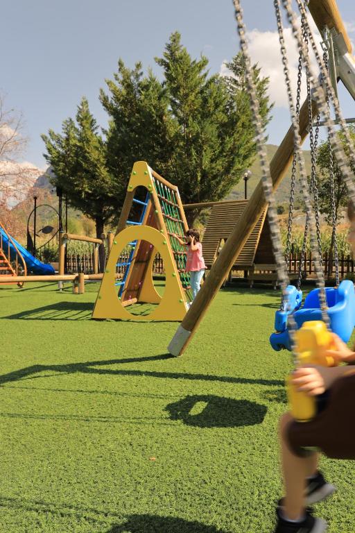 Herní místnost nebo prostor pro děti v ubytování Flumen Park