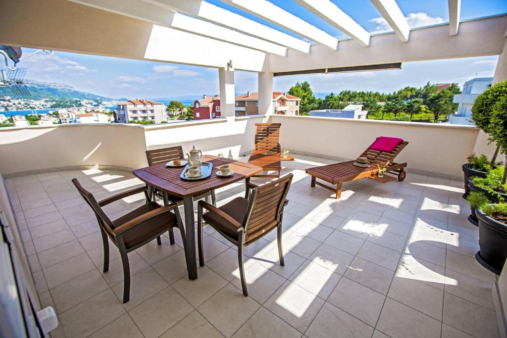 Balkón alebo terasa v ubytovaní Rooms Margarita