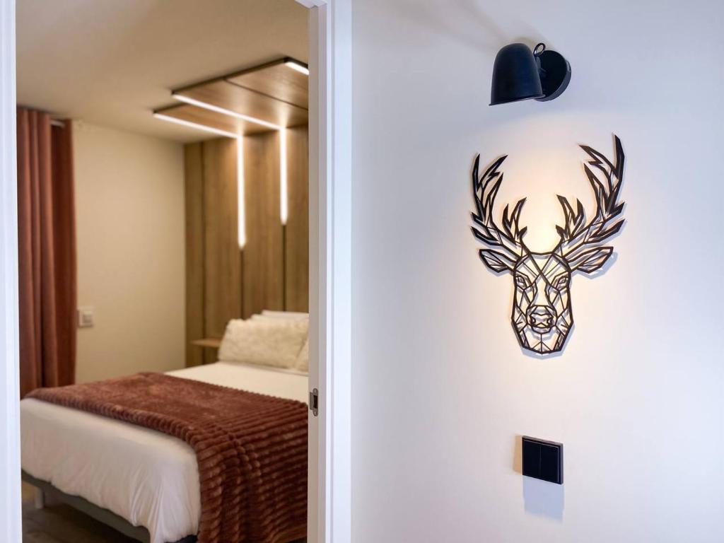 Postel nebo postele na pokoji v ubytování Apartamento Romántico & Céntrico En Encamp - 4pax l by BonesVacances