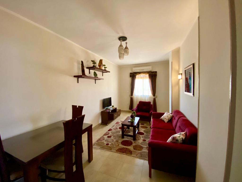 Posezení v ubytování Charbel apartments