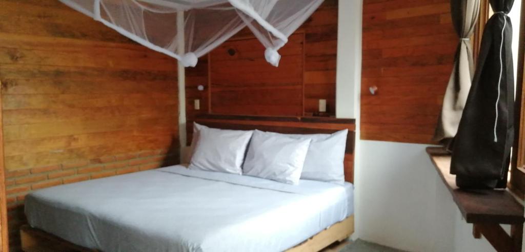 Letto o letti in una camera di Casa Gaviota