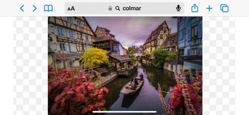 a screenshot of a picture of a canal with buildings at MOBIL HOME Clim BOOFZHEIM 6 PERSONNES 3 CHAMBRES LE RIED 3 ETOILES PROCHE EUROPA PARK in Boofzheim