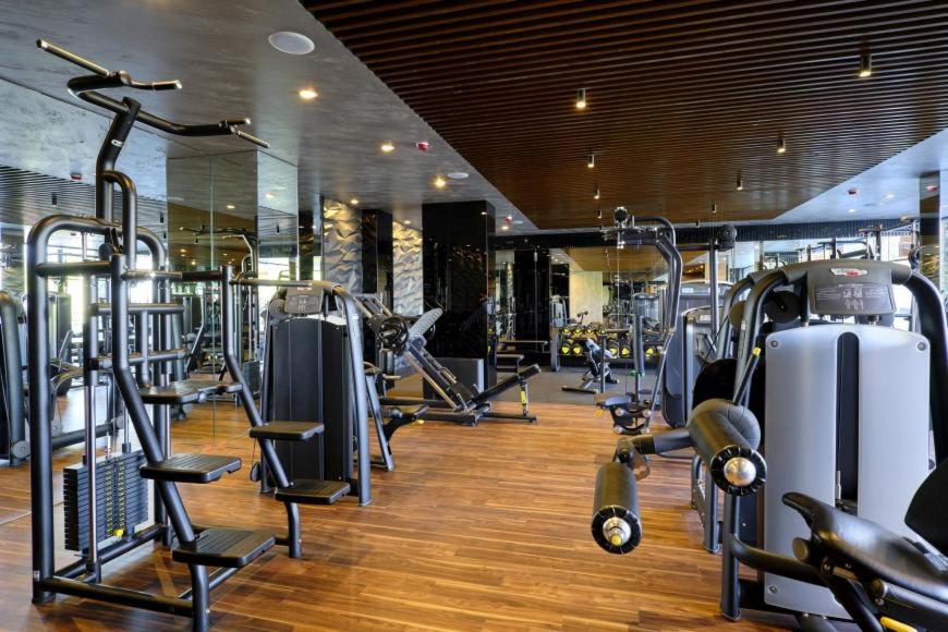 Fitness centrum a/nebo fitness zařízení v ubytování Private 1bedroom apt in SPA Resort - SPA included