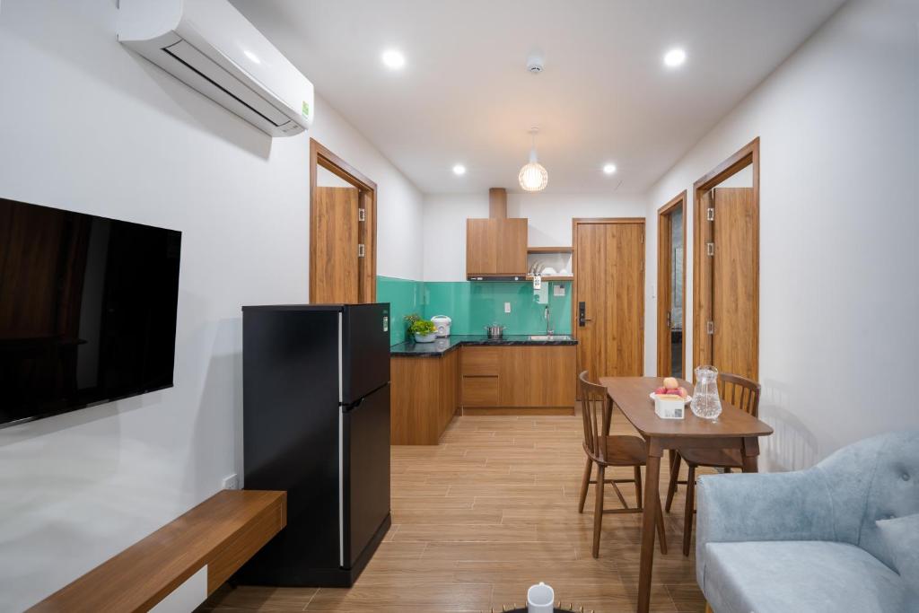 Nhà bếp/bếp nhỏ tại Samatha Apartment & Hotel