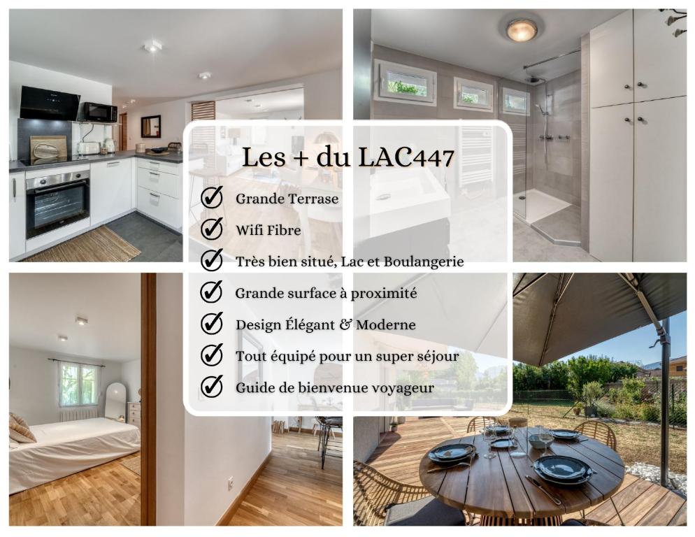 Kuchyň nebo kuchyňský kout v ubytování Appartement chaleureux à Sévrier