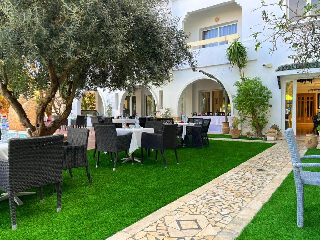 Zahrada ubytování Hôtel Romane