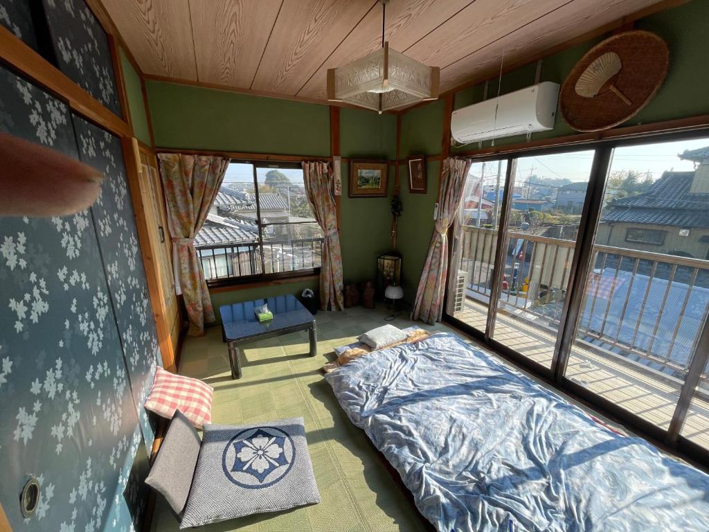 Balkón nebo terasa v ubytování Jiji-Baba house