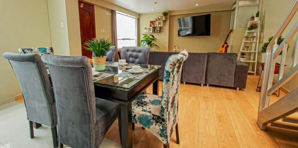 TV a/nebo společenská místnost v ubytování Velvet residence
