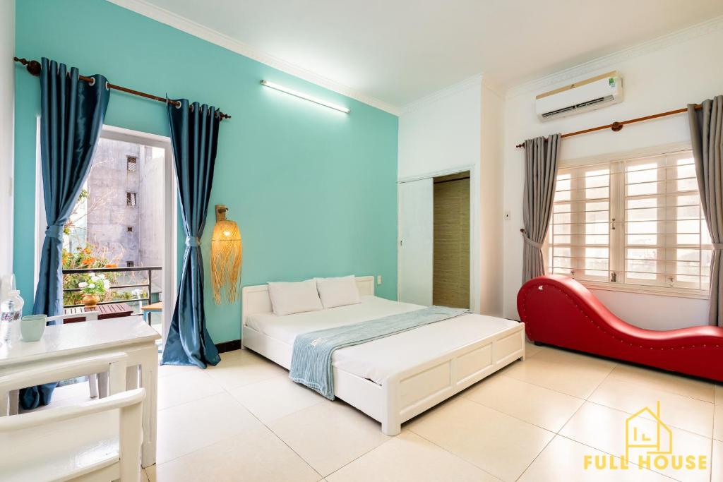 Voodi või voodid majutusasutuse M2 Villa Hotel Vũng Tàu toas