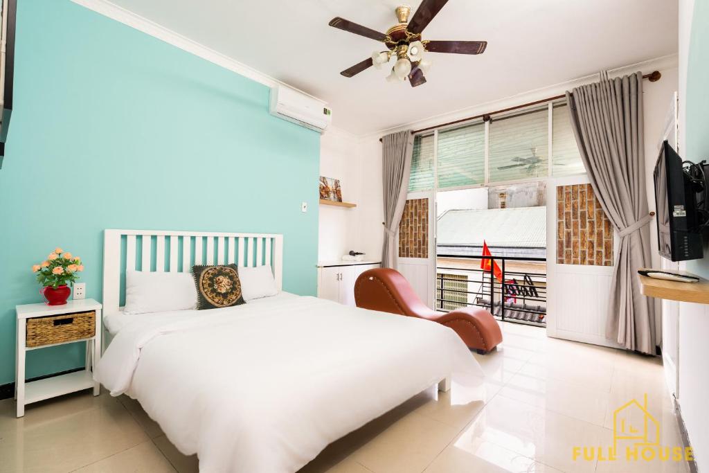 Voodi või voodid majutusasutuse M2 Villa Hotel Vũng Tàu toas