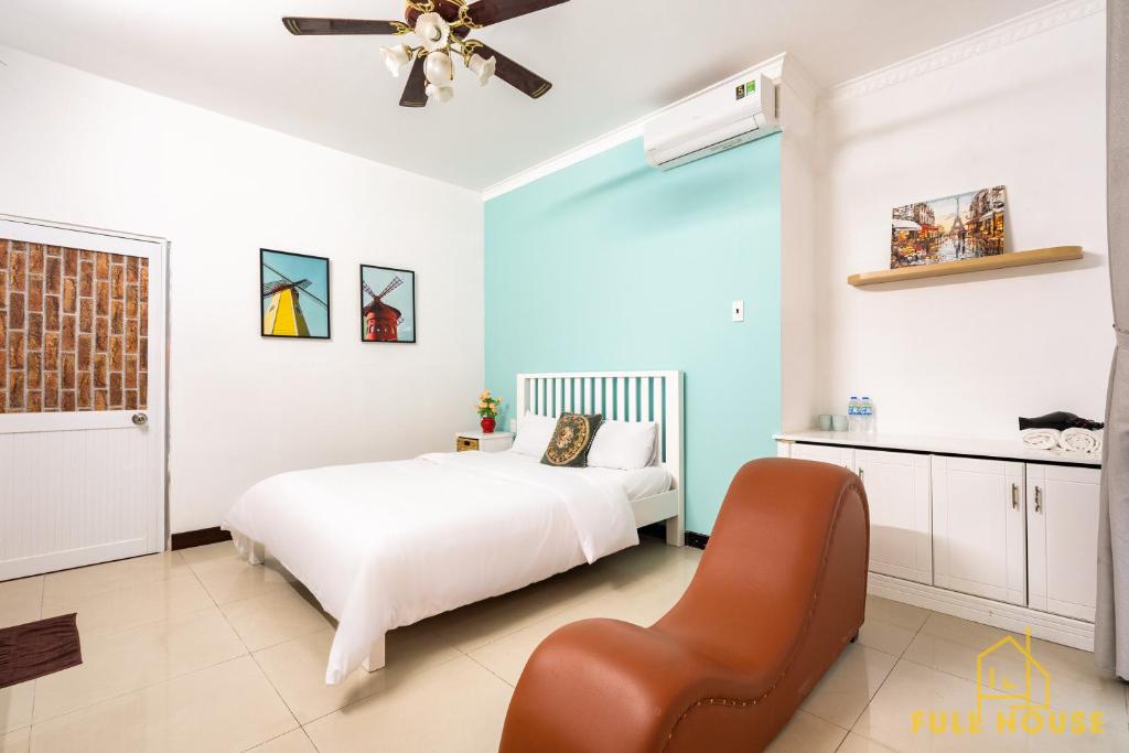 Voodi või voodid majutusasutuse M2 Villa Hotel Vũng Tàu toas