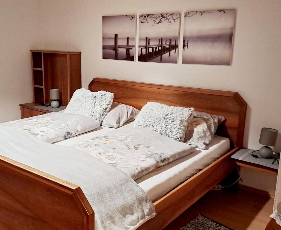 Cama ou camas em um quarto em Almgasthof Spitzer