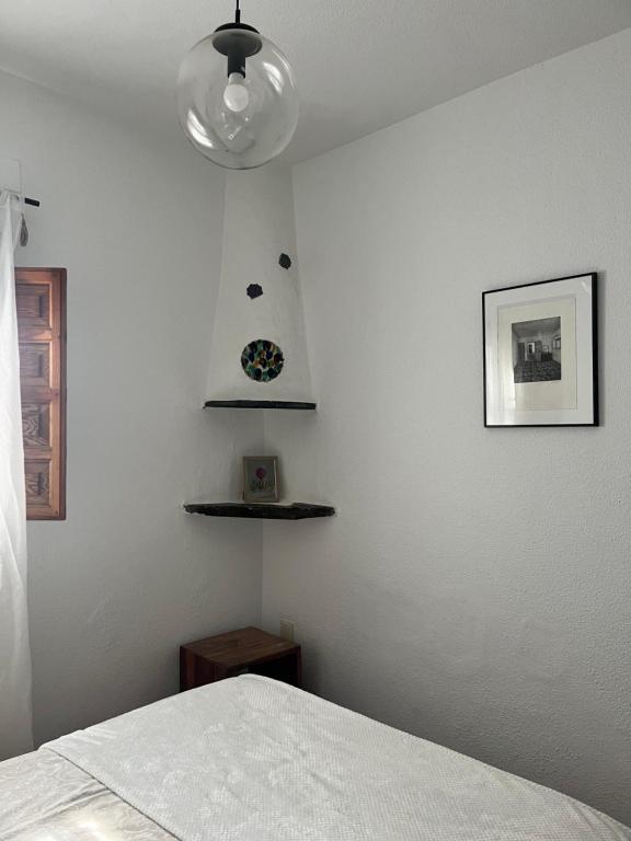 Postel nebo postele na pokoji v ubytování Slow house