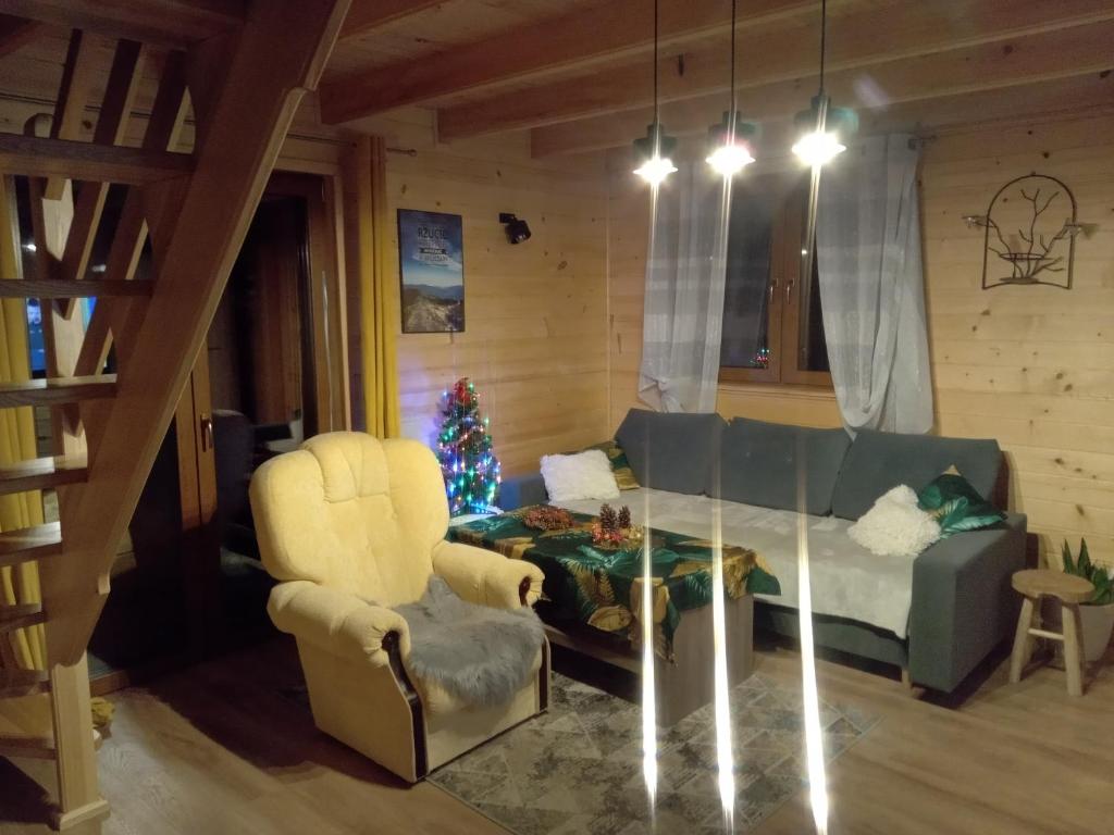 Posezení v ubytování Markowa Chata