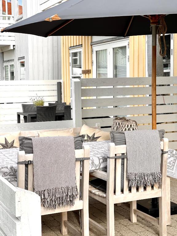 Patio nebo venkovní prostory v ubytování Udsigten