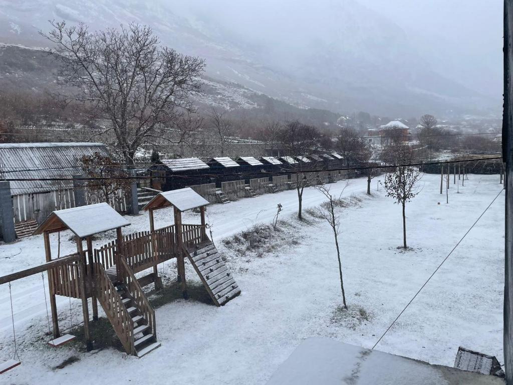 Boga Alpine Resort að vetri til