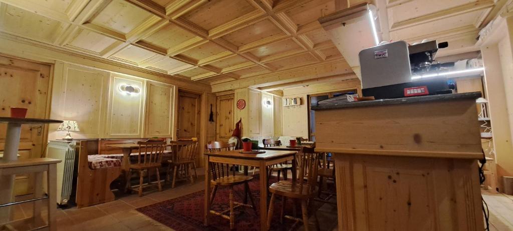 Kuchyň nebo kuchyňský kout v ubytování Residence Weissthor