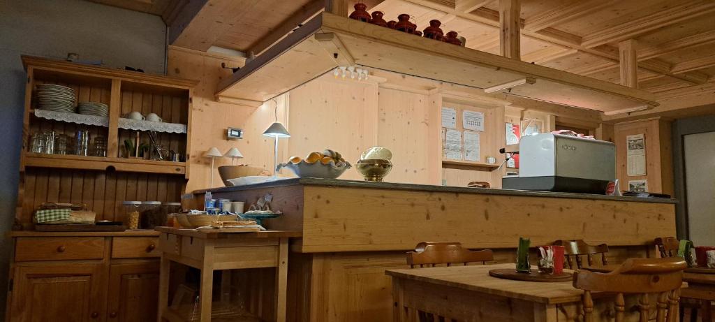 Kuchyň nebo kuchyňský kout v ubytování Residence Weissthor