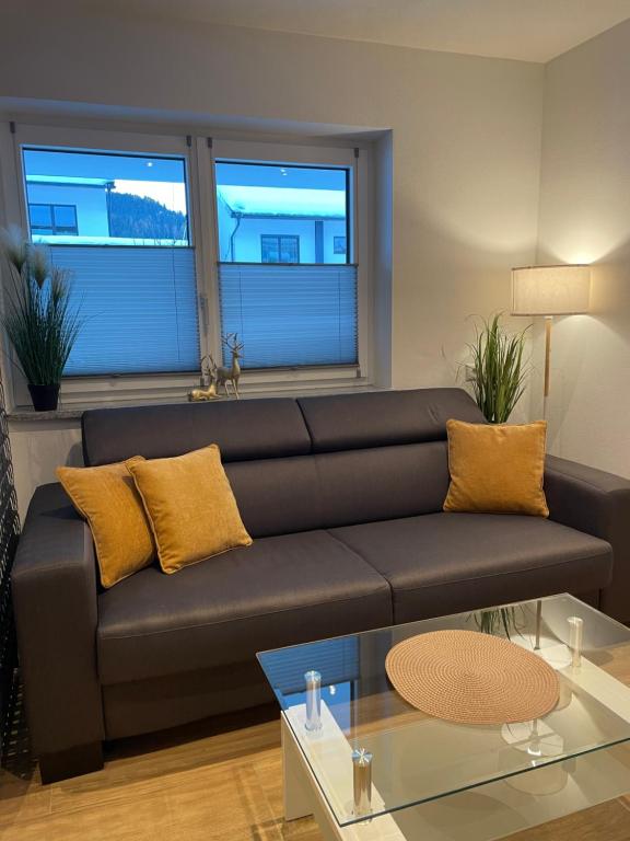 Posezení v ubytování Ferienwohnung Eder